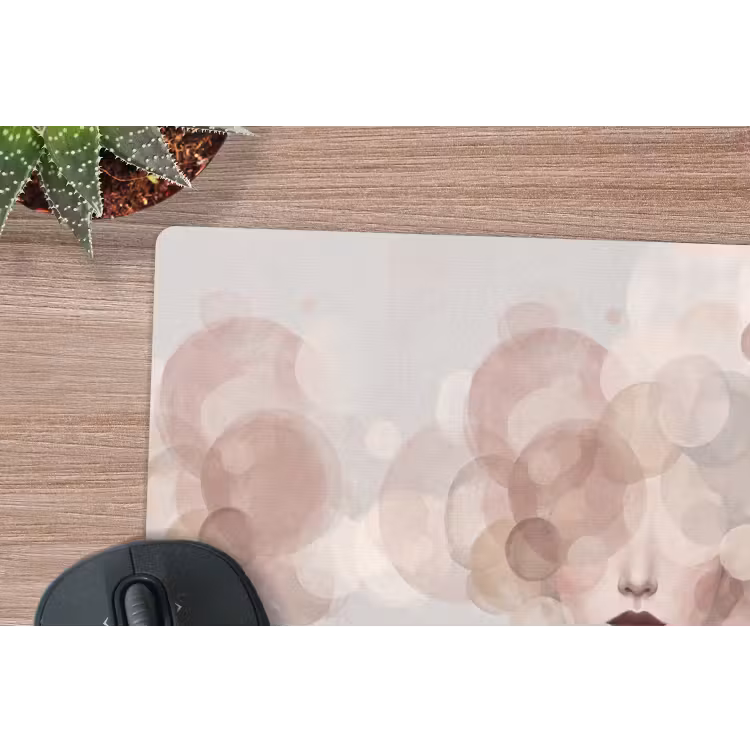 Muismat - Vrouw - Cirkels - Beige — 4
