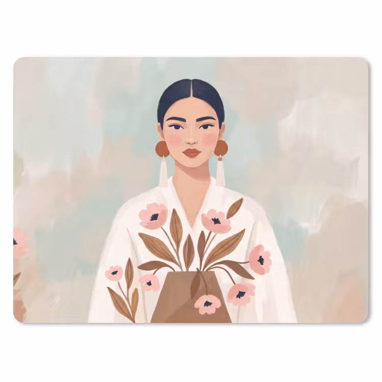 Muismat - Vrouw - Kimono - Pastel — 1