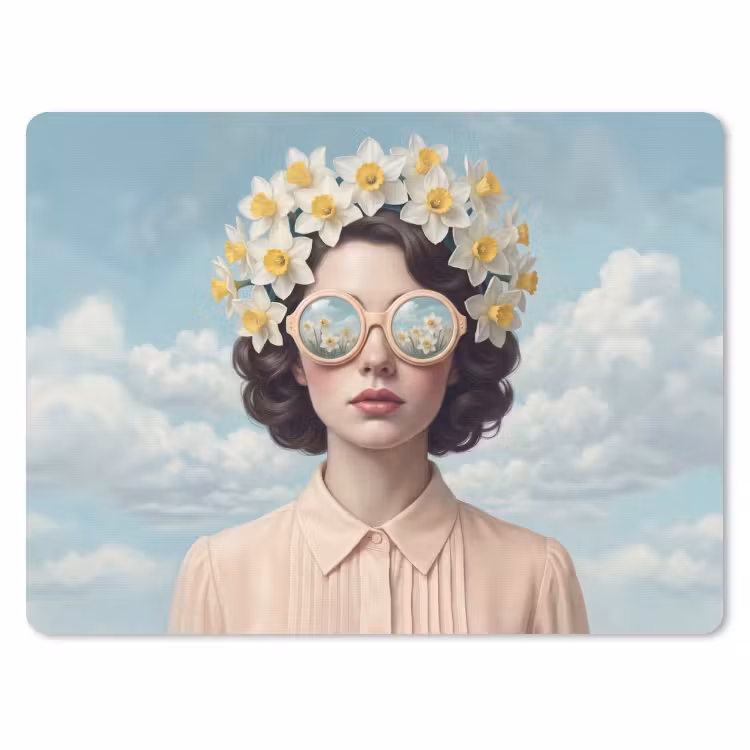Muismat - Vrouw - Narcissen - Geel — 1