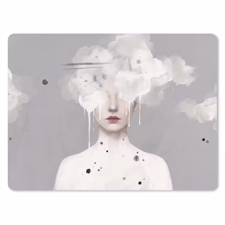 Muismat - Vrouw - Wolk - Grijs — 1