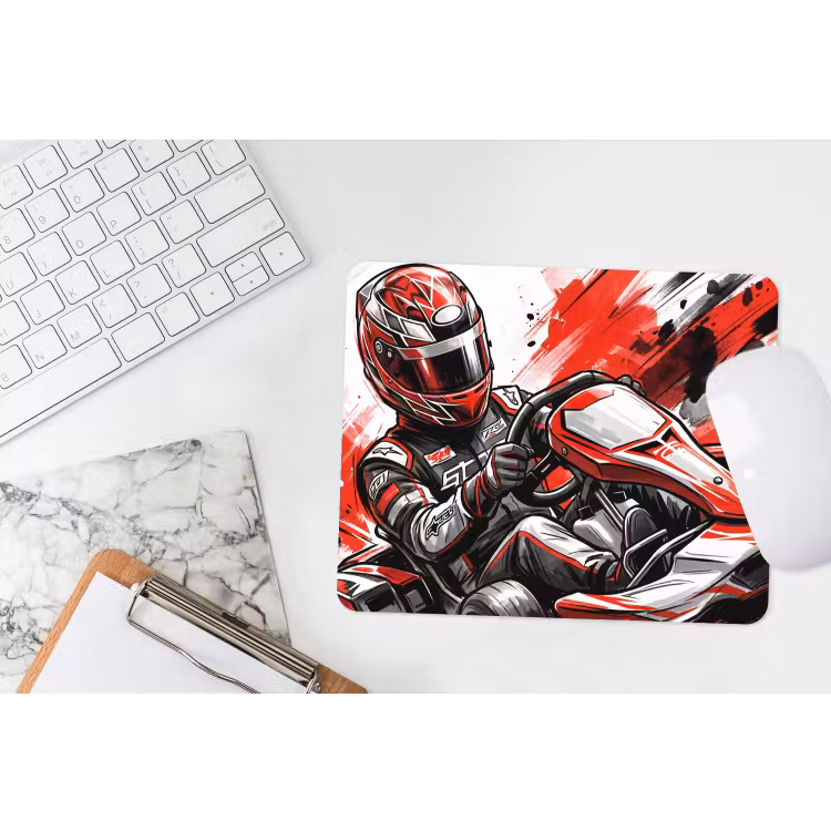 Muismat - Kart - Coureur - Snelheid - Rood — 2