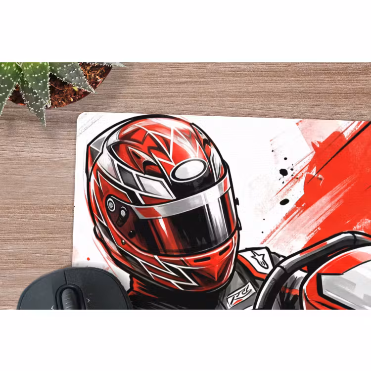 Muismat - Kart - Coureur - Snelheid - Rood — 4