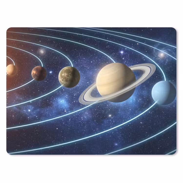 Muismat - Ruimte - Zonnestelsel - Blauw — 1