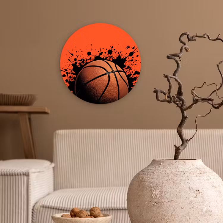 Muurcirkel - Basketbal - Verf - Sport - Oranje — 2