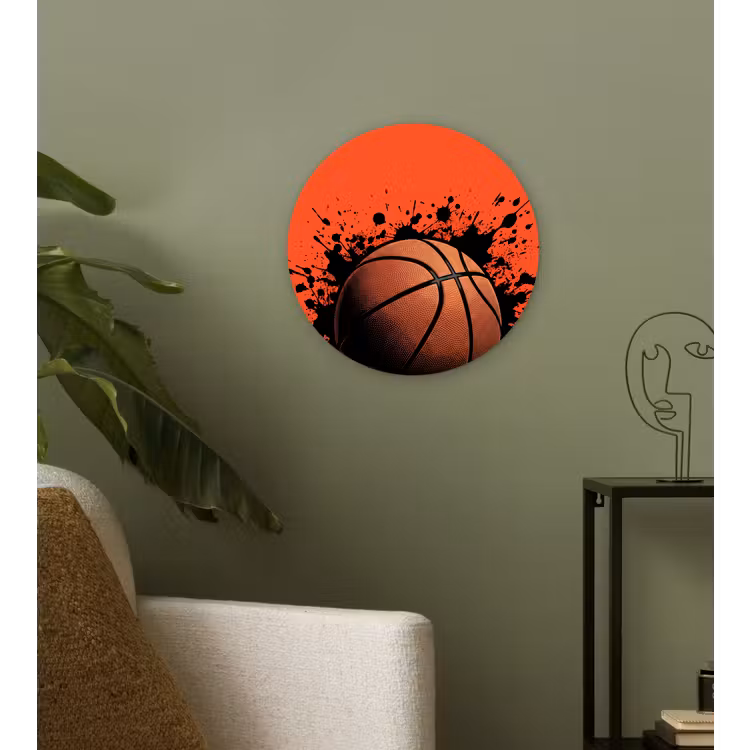 Muurcirkel - Basketbal - Verf - Sport - Oranje — 3