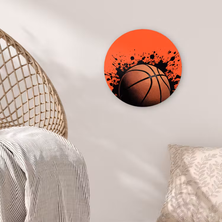 Muurcirkel - Basketbal - Verf - Sport - Oranje — 5