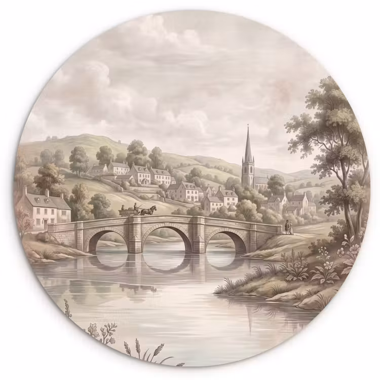 Muurcirkel - Dorp - Brug - Uitzicht - Groen — 1