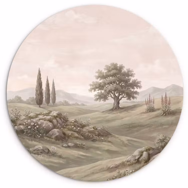 Muurcirkel - Heuvellandschap - Bomen - Natuur - Groen — 1