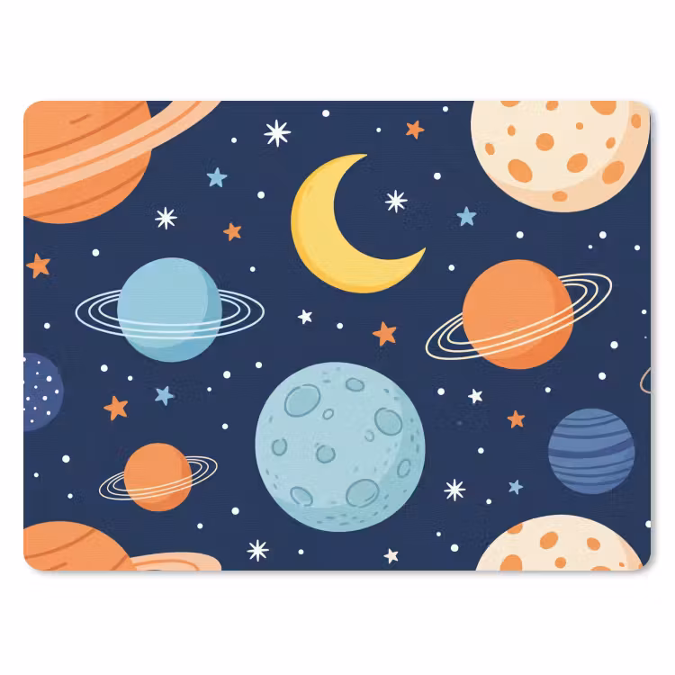 Muismat - Ruimte - Planeten - Kleurrijk — 1