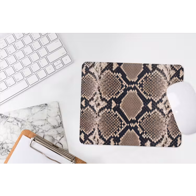 Muismat - Slangenprint - Python - Bruin — 2