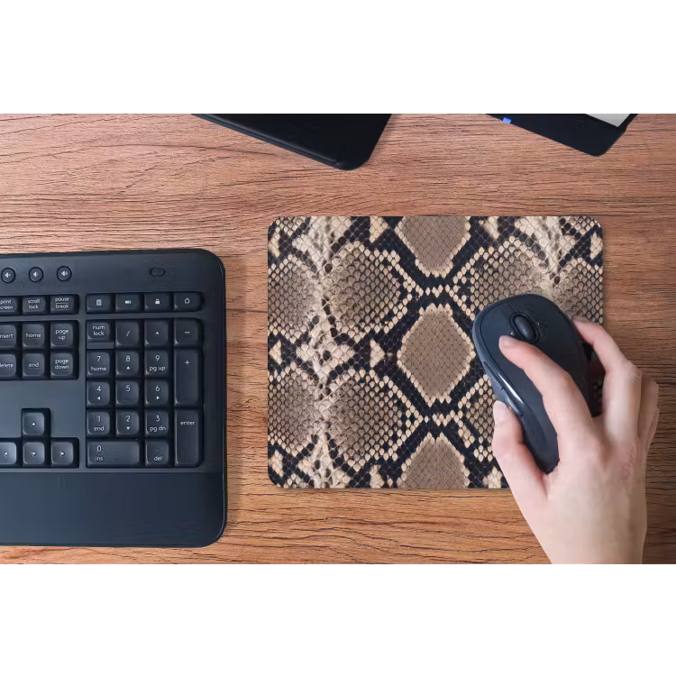 Muismat - Slangenprint - Python - Bruin — 3