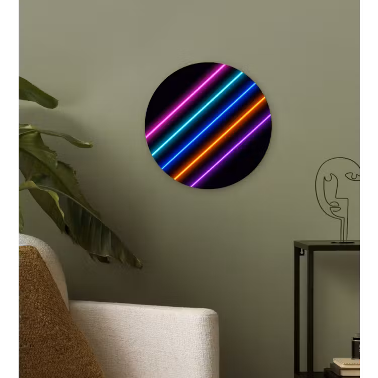 Muurcirkel - Esthetiek - Retro - Neon — 3