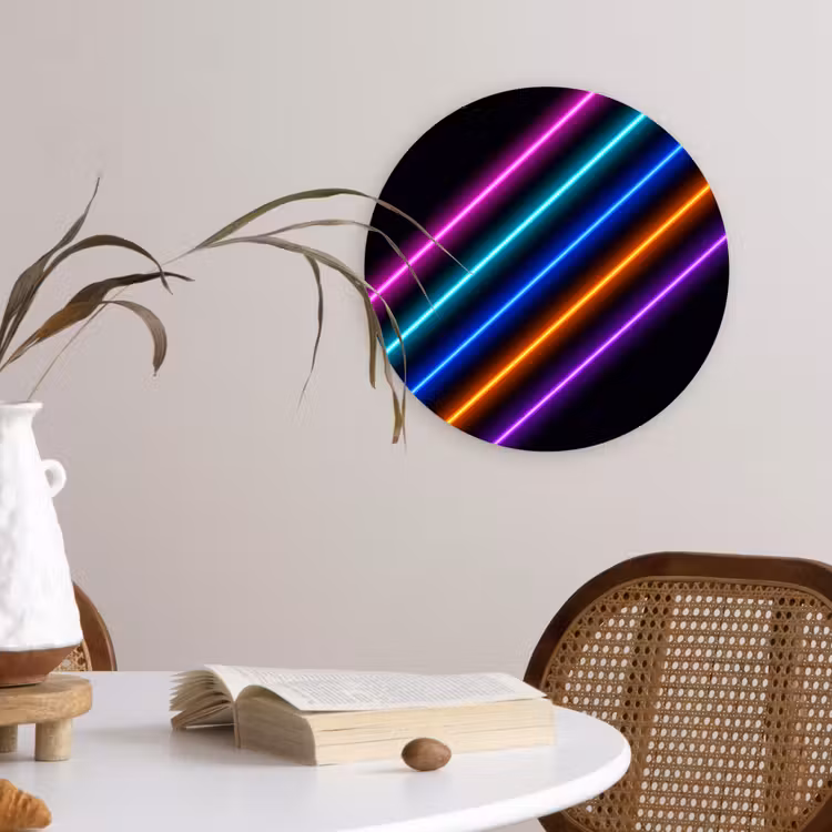 Muurcirkel - Esthetiek - Retro - Neon — 4