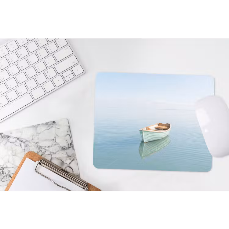 Muismat - Minimalistisch - Boot - Zee — 2