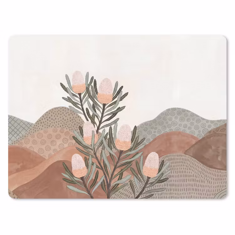 Muismat - Modern - Heuvels - Terracotta — 1