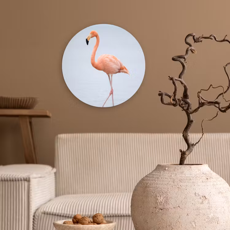 Muurcirkel - Flamingo - Zee - Roze — 2