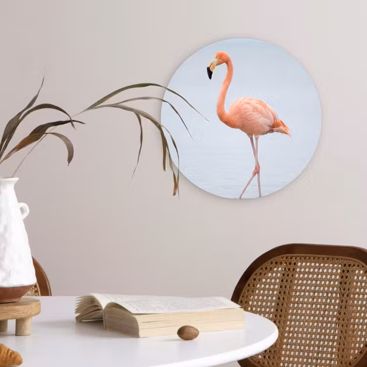 Muurcirkel - Flamingo - Zee - Roze — 4