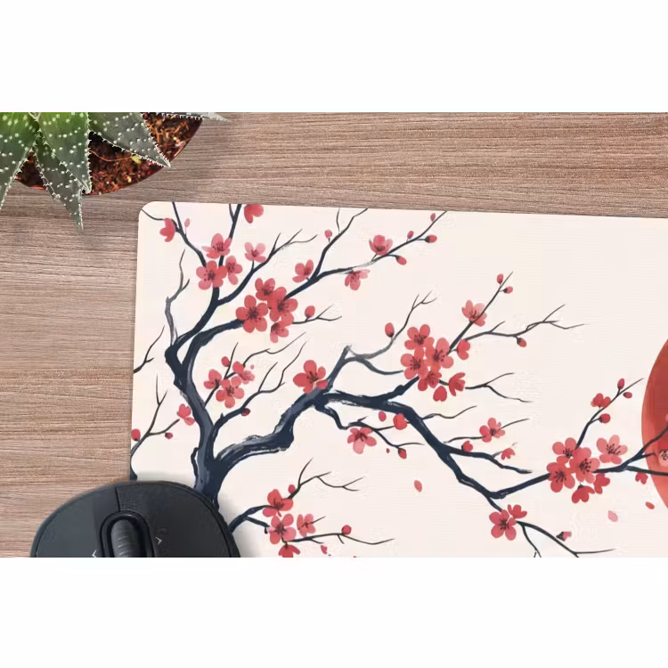 Muismat - Kersenbloesem - Oosters - Rood — 4