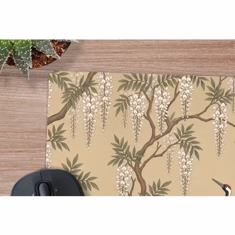 Muismat - Kraanvogels - Water - Beige — 4