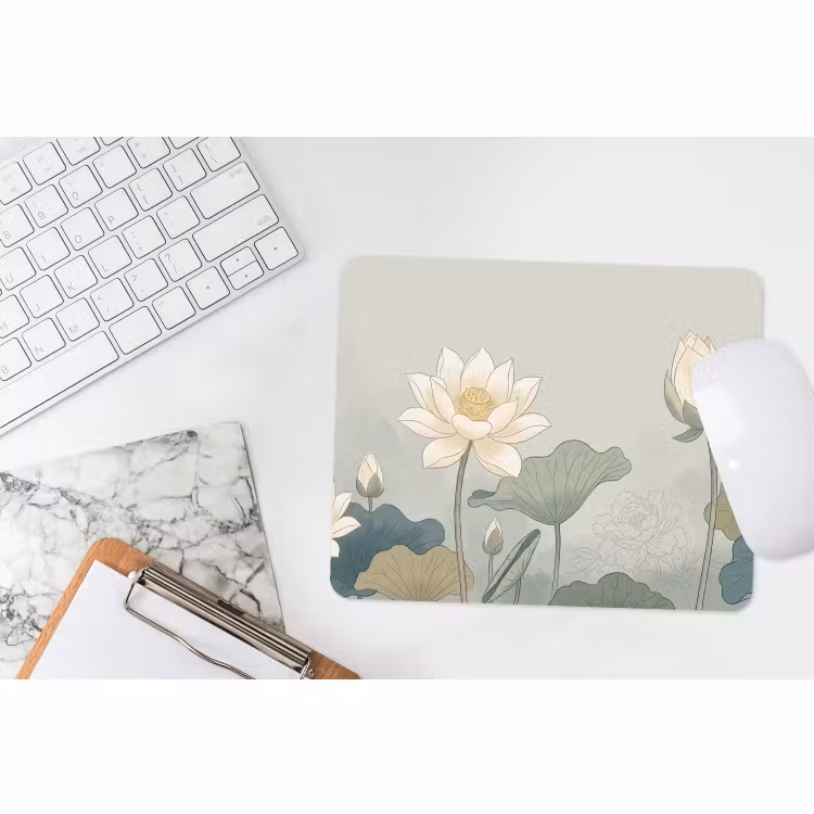 Muismat - Lotus - Bloemen - Groen — 2