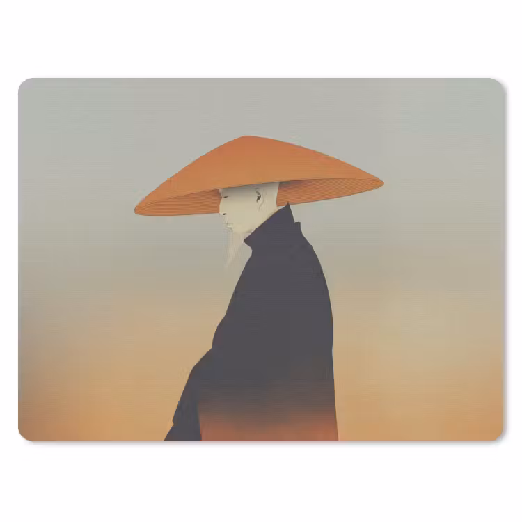 Muismat - Minimalistisch - Silhouet - Oranje — 1