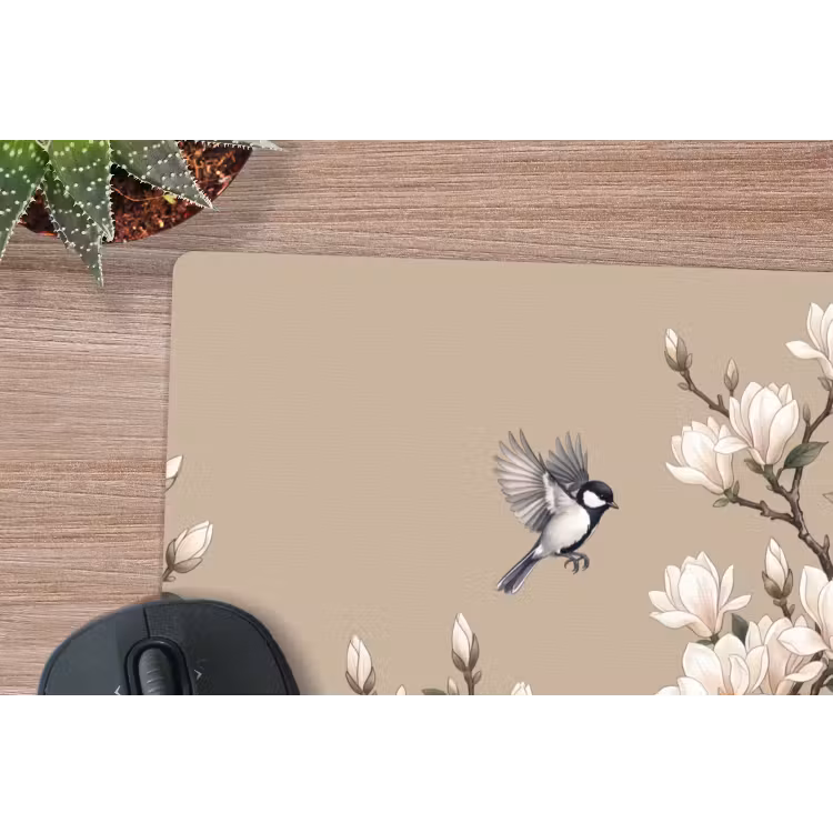 Muismat - Oosters - Vogels - Beige — 4
