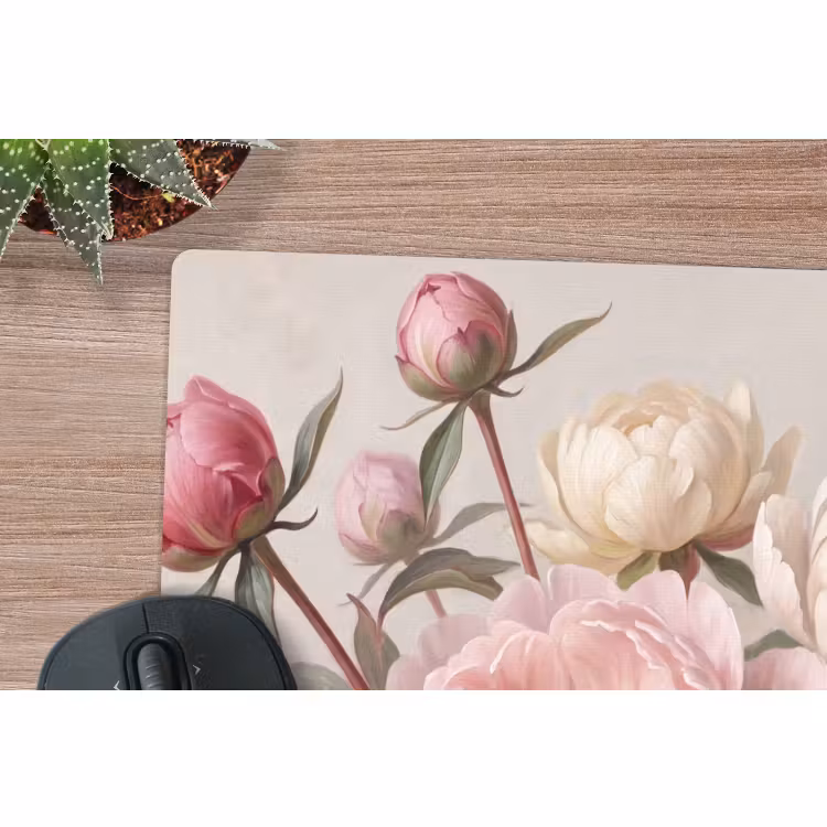 Muismat - Pioenrozen - Boeket - Roze — 4