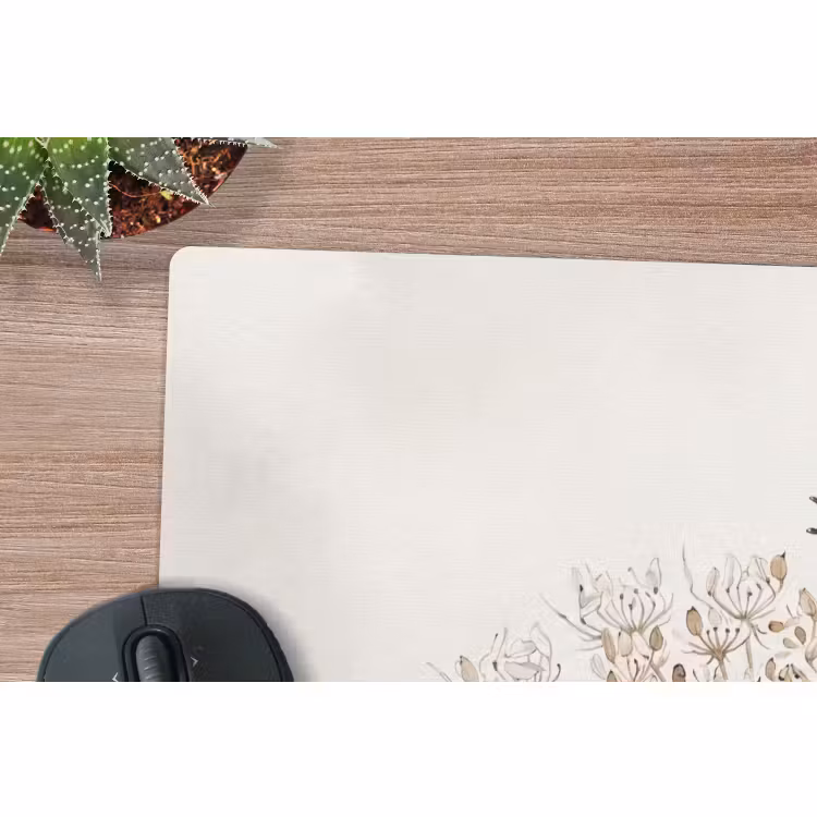 Muismat - Vlinder - Bloem -Natuur - Beige — 4