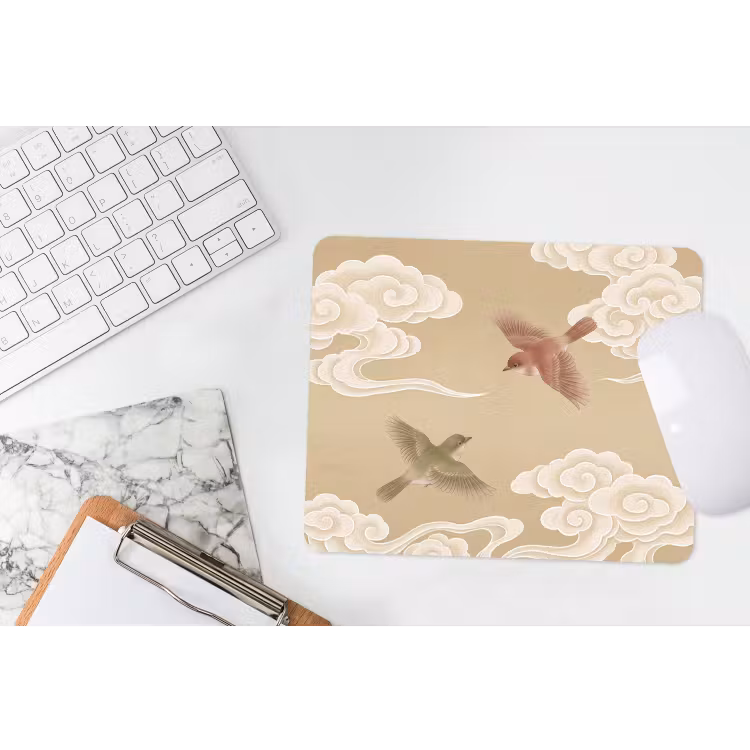 Muismat - Vogels - Vliegen - Beige — 2