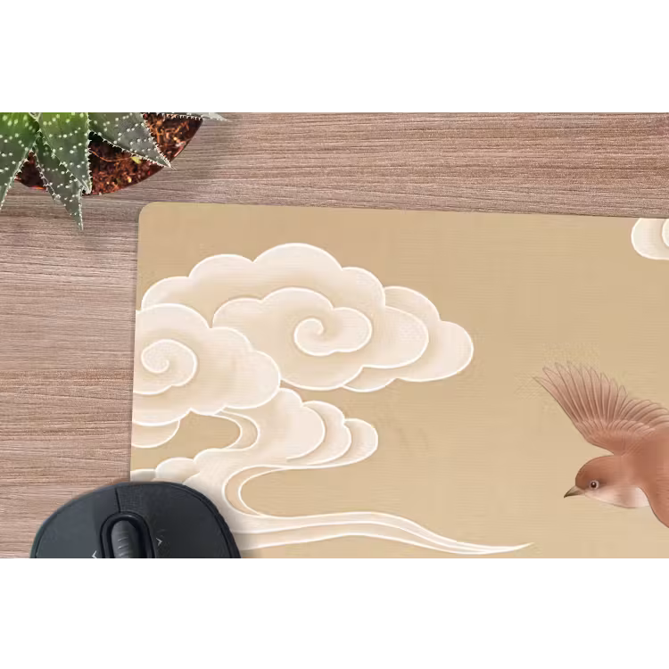 Muismat - Vogels - Vliegen - Beige — 4