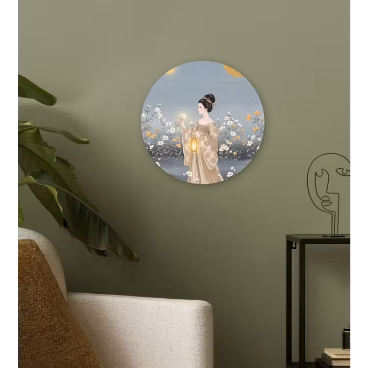 Muurcirkel - Aziatisch - Vrouw - Kimono — 3