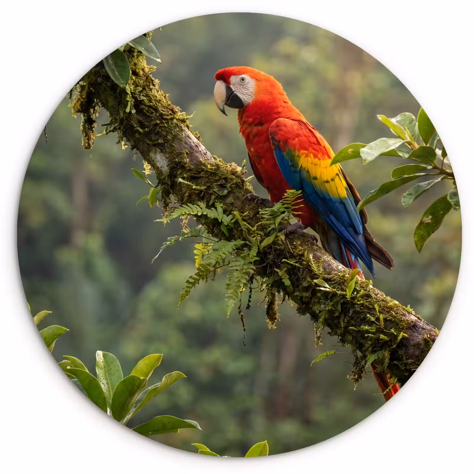 Muurcirkel - Ara - Jungle - Rood — 1