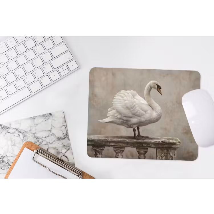 Muismat - Zwaan - Elegant - Dieren - Wit — 2