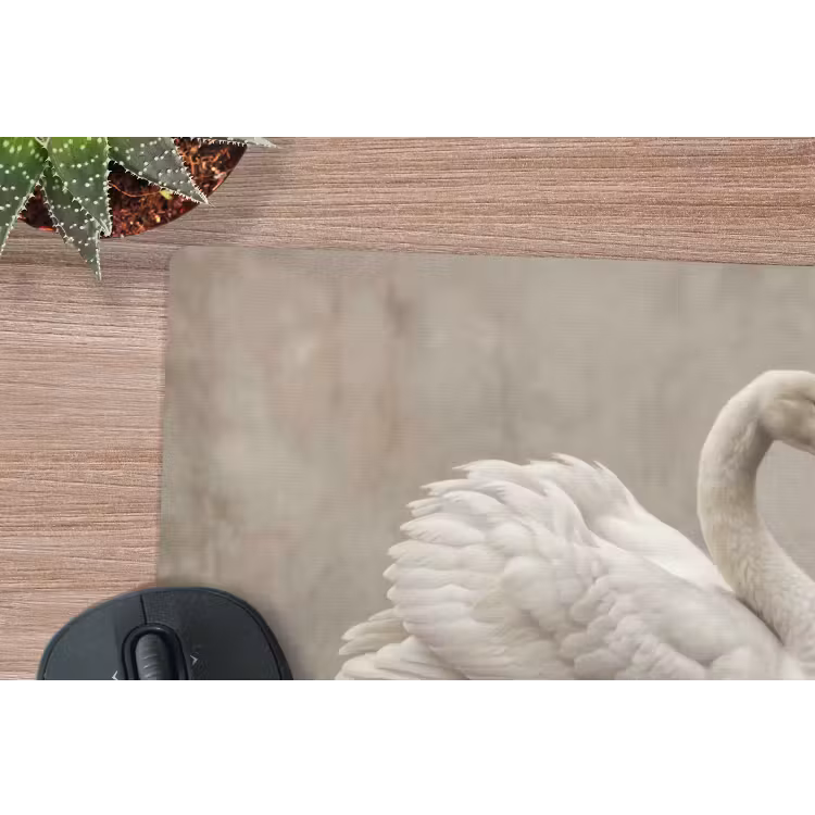 Muismat - Zwaan - Elegant - Dieren - Wit — 4
