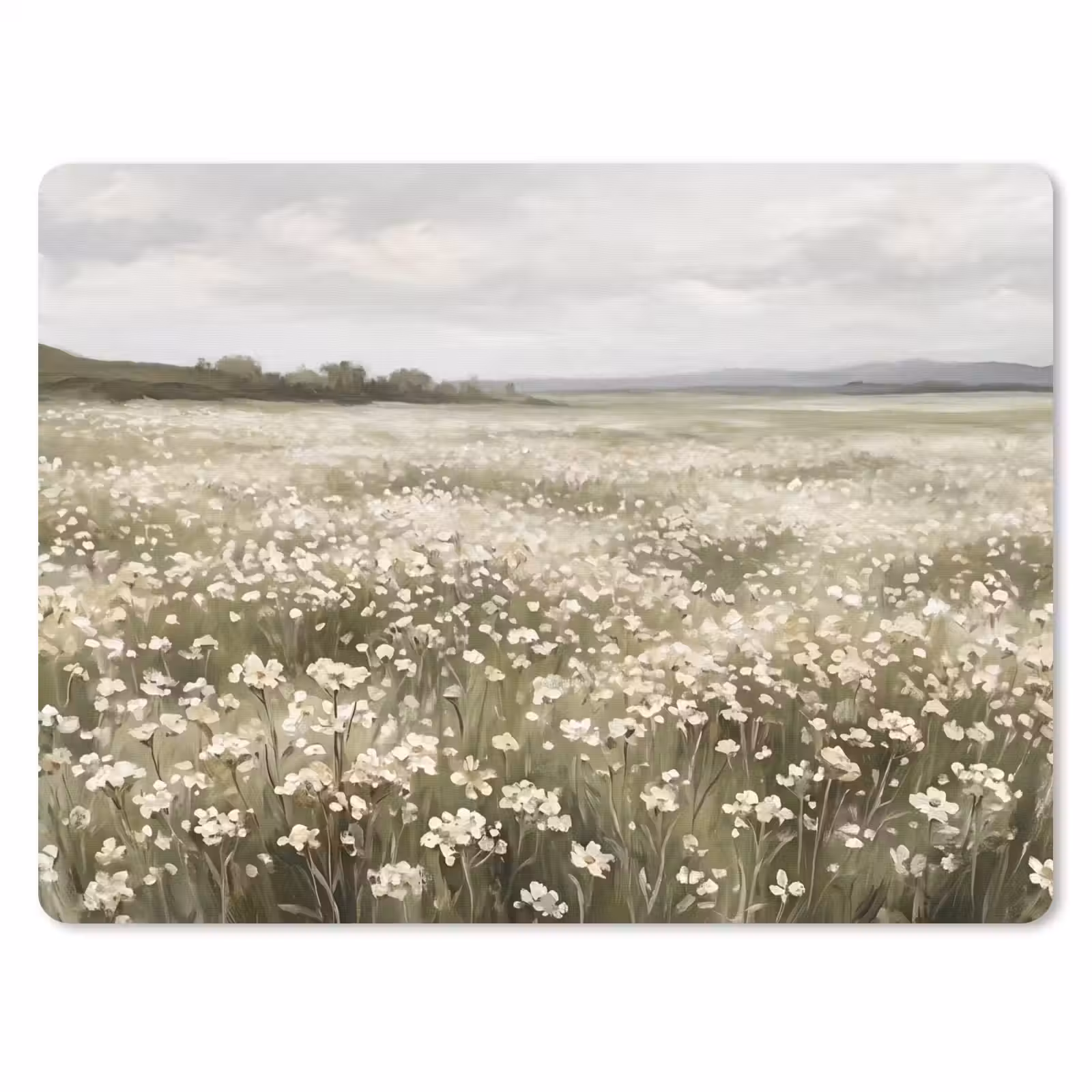 Muismat - Illustratie - Landschap - Wit — 1
