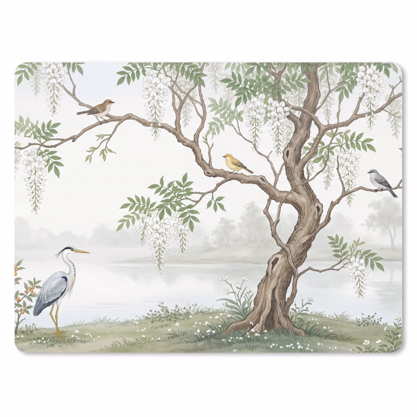 Muismat - Reiger - Landschap - Groen — 1