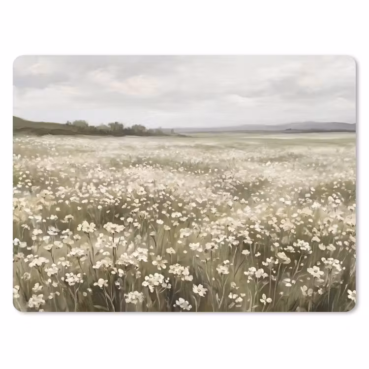 Muismat - Illustratie - Landschap - Wit — 1