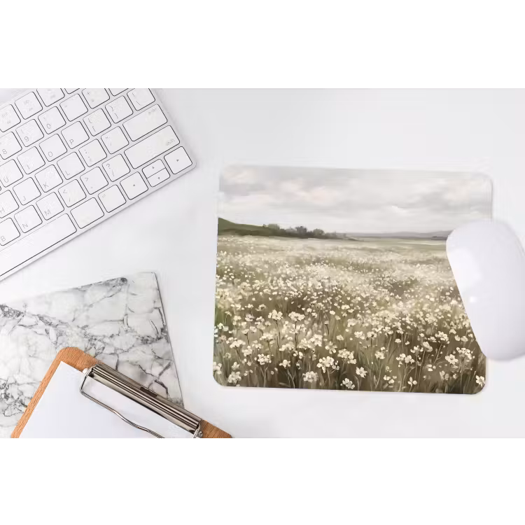 Muismat - Illustratie - Landschap - Wit — 2