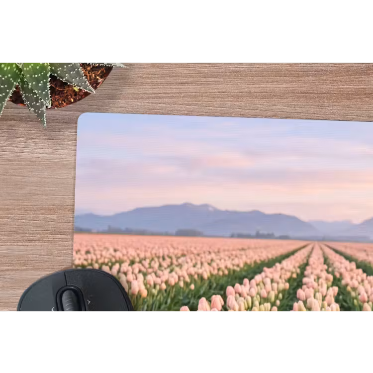 Muismat - Tulpen - Landschap - Roze — 4