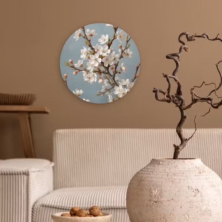 Muurcirkel - Botanisch - Stilleven - Blauw — 2