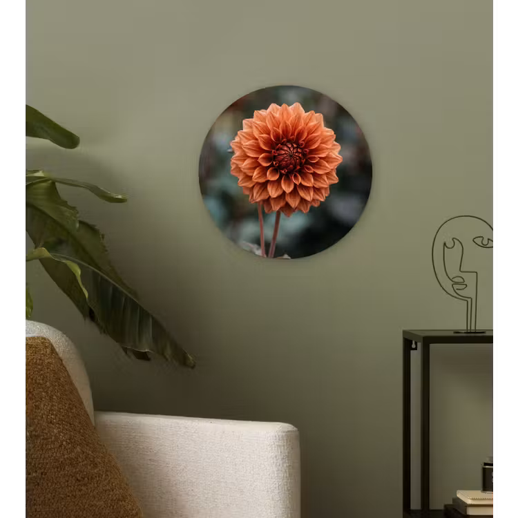 Muurcirkel - Dahlia - Bloem - Natuur - Sfeervol — 3