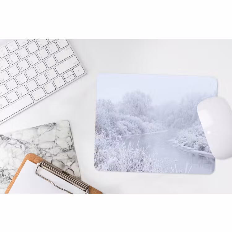 Muismat - Rivier - Sneeuw - Bos - Winter - Schilderachtig — 2
