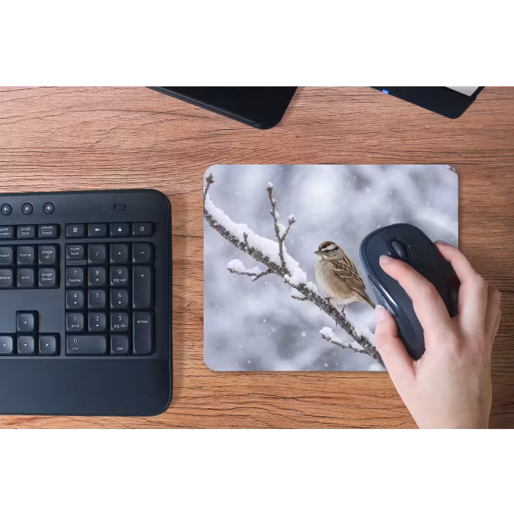 Muismat - Vogel - Tak - Sneeuw - Winter — 3