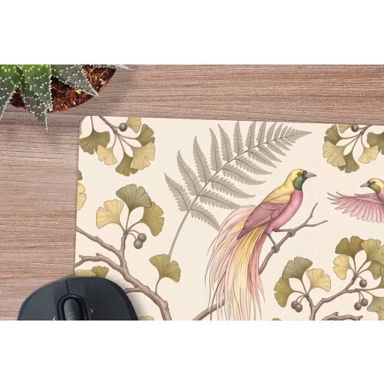 Muismat - Vogels - Tropisch - Botanisch - Roze — 4