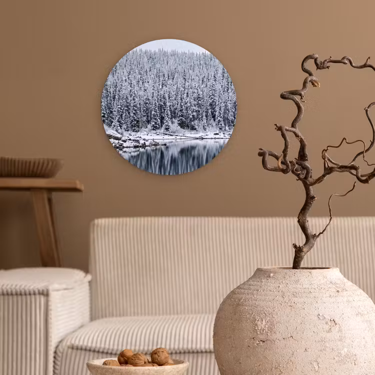 Muurcirkel - Bos - Reflectie - Meer - Winter - Serene — 2
