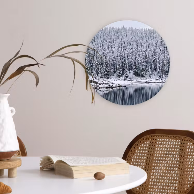 Muurcirkel - Bos - Reflectie - Meer - Winter - Serene — 4