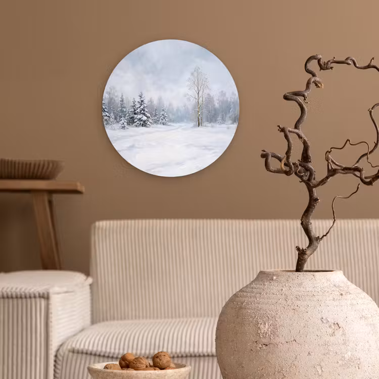 Muurcirkel - Bospad - Dennen - Sneeuw - Winter - Rustgevend — 2