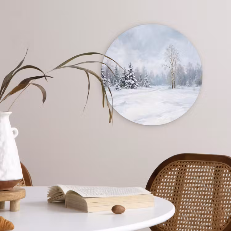 Muurcirkel - Bospad - Dennen - Sneeuw - Winter - Rustgevend — 4