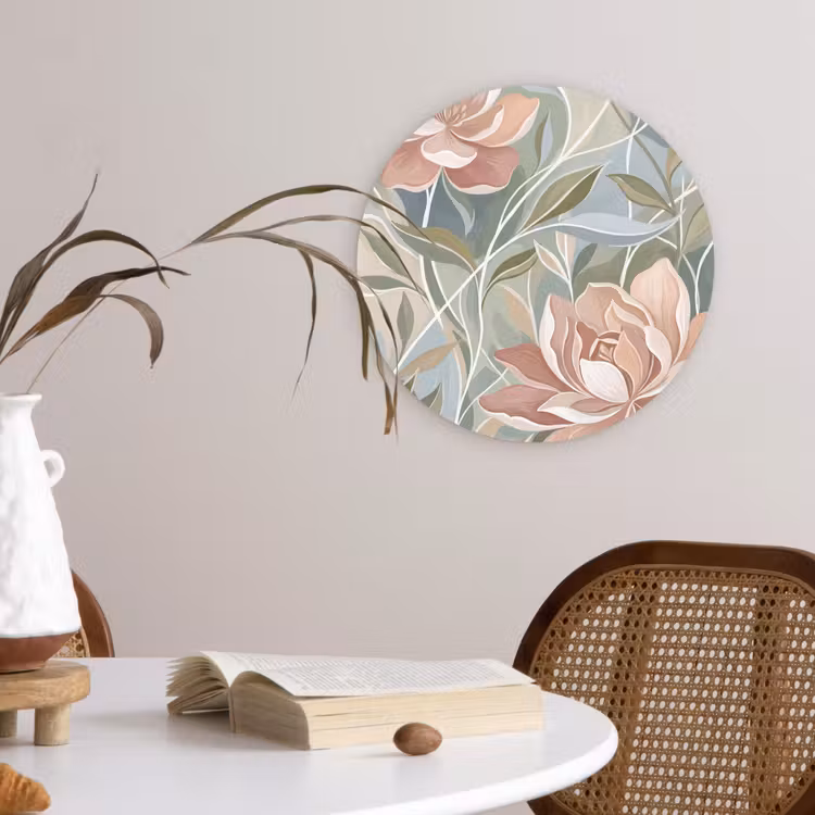 Muurcirkel - Elegant - Romantiek - Roze — 4
