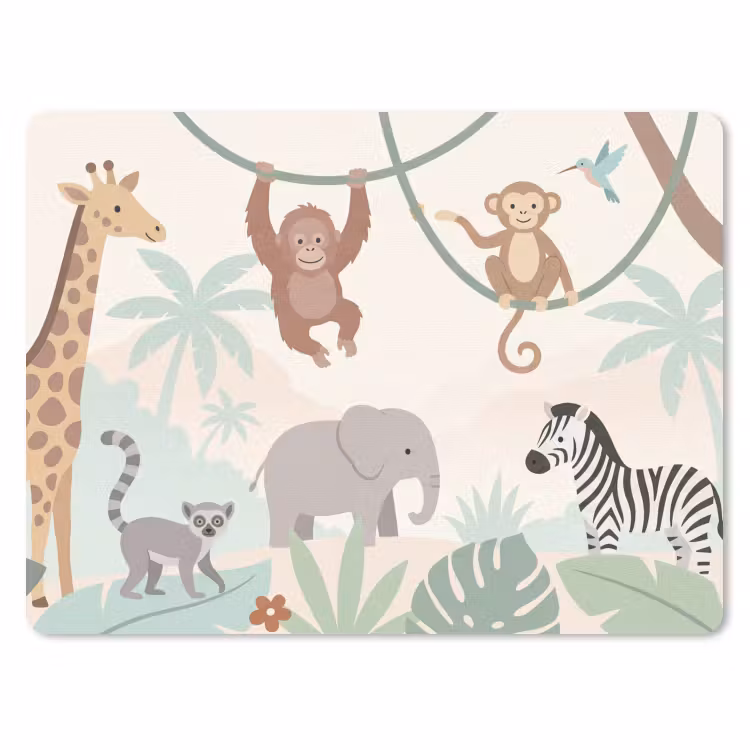 Muismat - Jungle - Dieren - Groen — 1